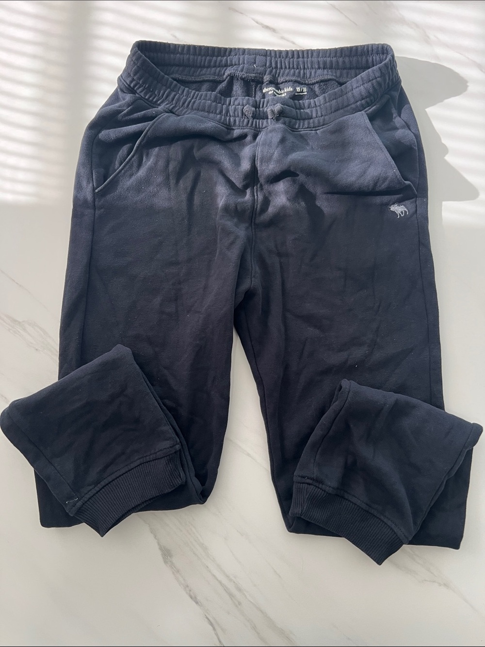 abercrombie kids Black Jogger Sweatpants